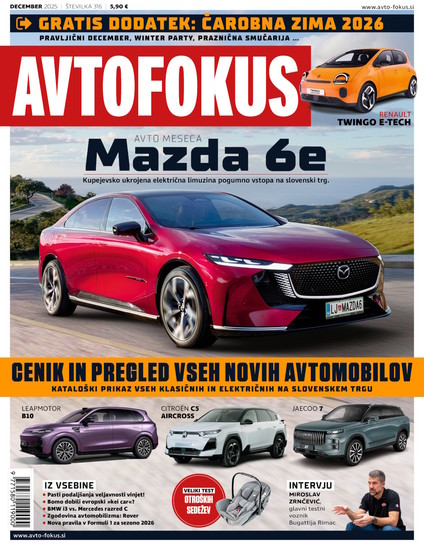 Največja slovenska revija za avtomobilizem, motociklizem in formulo 1.