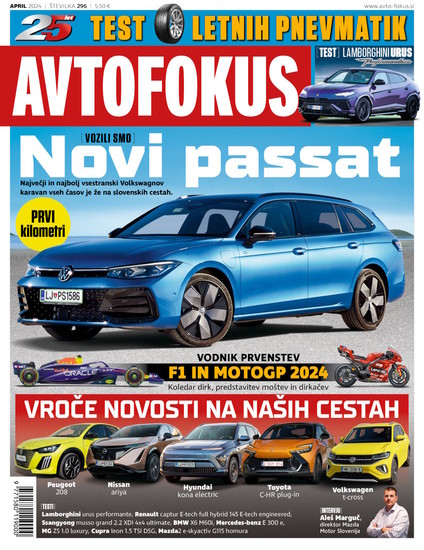 Največja slovenska revija za avtomobilizem, motociklizem in formulo 1.